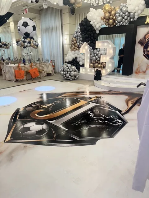 Luxury brand activation graphics installation
